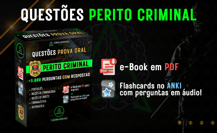 PERITO CRIMINAL QUESTÕES PROVA ORAL PCSP CONCURSEIRO PRO